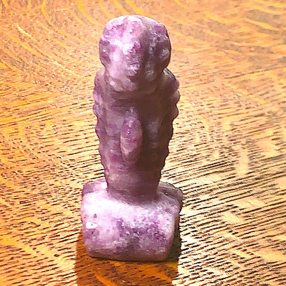 NATURAL AMETHYST SEA HORSE HEALING STONE NEW 3 INCH - Picture 5 of 7